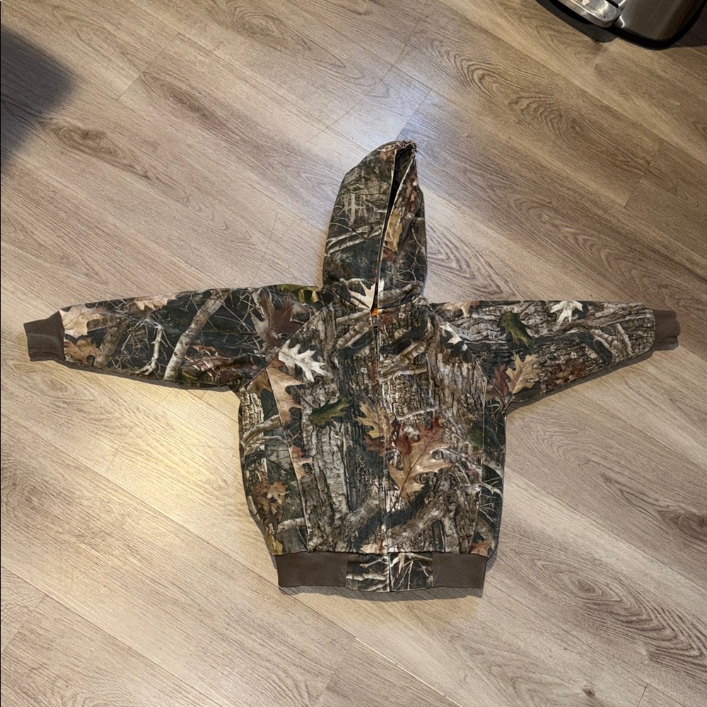 Bass Pro Shops Kids Realtree Camo Zip Hoodie - Brown/Green/Tan